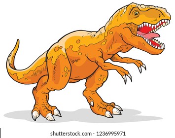 Tyrannosaurus Rex Vector Illustration Full Color suitable for any graphic design related project