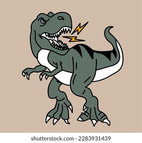 Tyrannosaurus Rex Vector Illustration Full Color suitable for any graphic design related project