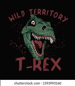 Tyrannosaurus Rex Vector illustrations. For t-shirt prints and other uses.