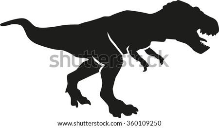 Download Tyrannosaurus Silhouette Stock Vector (Royalty Free ...