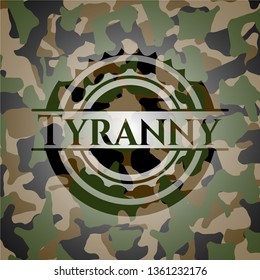 Tyranny on camo texture
