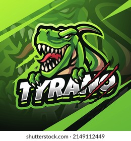 Tyrano esport mascot logo design