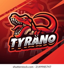 Tyrano esport mascot logo design