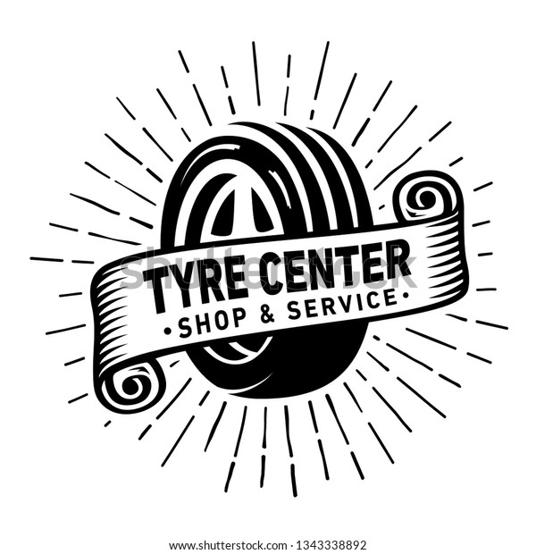 Tyre center design template. Logo template\
for tyre center. Vector and\
illustration.