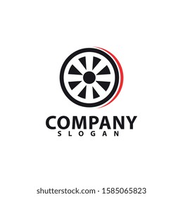 Tyre company and tyre shop vector logo design