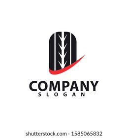 Tyre company and tyre shop vector logo design