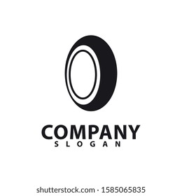 Tyre company and tyre shop vector logo design
