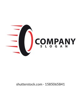 Tyre company and tyre shop vector logo design