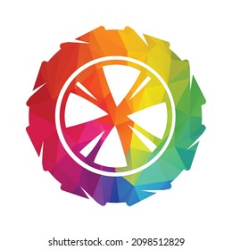 Tyre company or tyre shop vector logo design. New simple tire logo concept.	