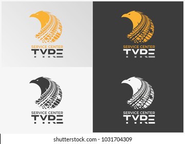 Tyre Eagle Service Center Shop - Logo Vector Template
