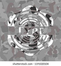 Tyre grey camo emblem