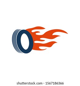 Tyre icon design template vector isolated illustration