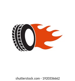 Tyre icon design template vector isolated illustration