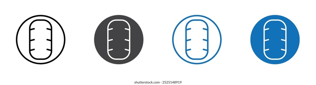 Tyre icon Isolated on white background vector set