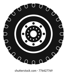 Tyre icon. Simple illustration of tyre vector icon for web
