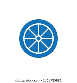 Tyre icon Thin line illustration set