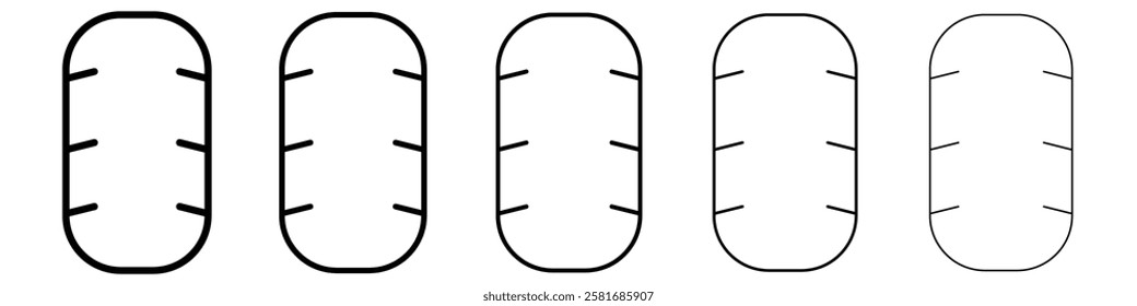 Tyre icon Vector logo sign