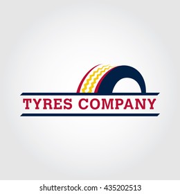 Tyre Service Logo Design - Tires Business Branding