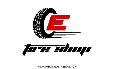 Tyre shop logo design