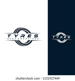 Tyre Shop Logo Design - Tyre Business Branding, tyre logo shop icons, tire icons, car tire simple icons