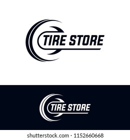 Tyre Shop Logo Design - Tyre Business Branding, tyre logo shop icons, tire icons, car tire simple icons