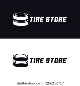 Tyre Shop Logo Design - Tyre Business Branding, tyre logo shop icons, tire icons, car tire simple icons