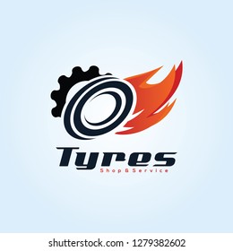 Tyre Shop Logo Design - Tyre Business Branding, tyre logo shop icons, tire icons, car tire simple icons