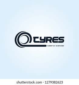 Tyre Shop Logo Design - Tyre Business Branding, tyre logo shop icons, tire icons, car tire simple icons