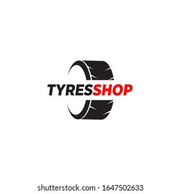 Tyre shop logo design vector illustration template illustration