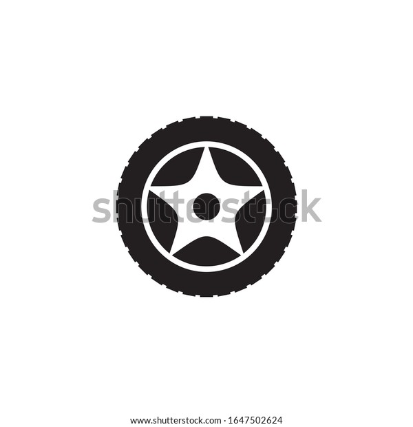 Tyre shop logo design vector illustration\
template illustration