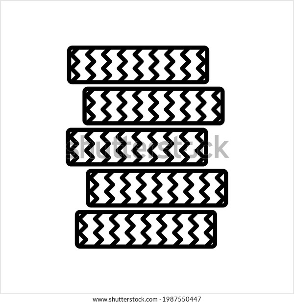 Tyre Stack Icon Stack Tire Icon Stock Vector (Royalty Free) 1987550447 ...