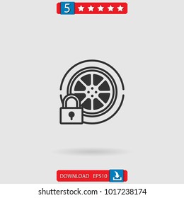 tyre vector icon