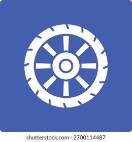 Ícone de vetor de pneu. Pode ser usado para impressão, aplicativos móveis e da Web.