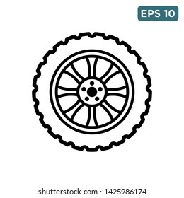 tyre - wheel car icon vector design template