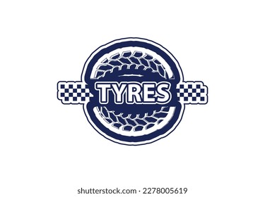 Tyres company logo and icon design template