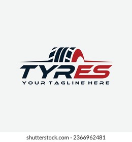 Tyres logo template, Automotive, Car Showroom, Car Dealer Logo Design Vector,Perfect logo for business related to automotive industry