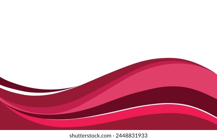 Tyrian Purple, Burgundy and Jazzberry Jam abstract wavy background vector isolated illustration design for banners and posters