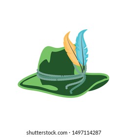 tyrolean hat germany oktoberfest icon