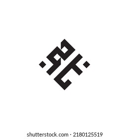 Logotipo de concepto geométrico abstracto TZ en diseño profesional de alta calidad que será mejor para el estilo de la calle