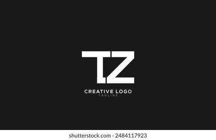 TZ Abstractas inicial monograma letra alfabeto logo diseño
