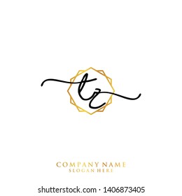 TZ Initial handwriting logo template