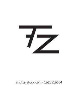 TZ initial letter logo template vector icon design