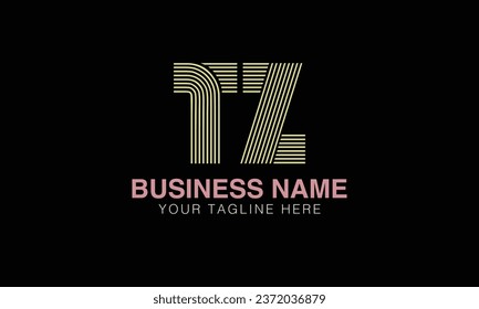 TZ initial logo | initial based abstract modern minimal creative logo, vector template image. luxury logotype , real estate homie . typography . initials 