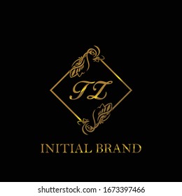 TZ Initial wedding logo template vector	
