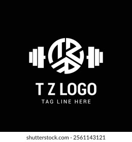 TZ letter gym logo design
