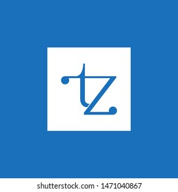 TZ letter logo design premium