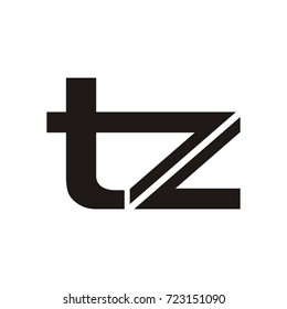 tz letter logo design vector