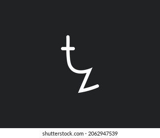 TZ Letters Abstract Logo Monogram