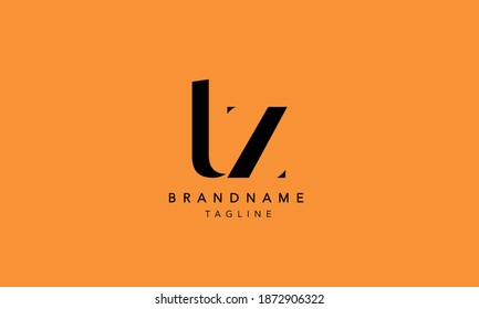 TZ Lowercase Letter Initial Icon Logo Design Vector Illustration