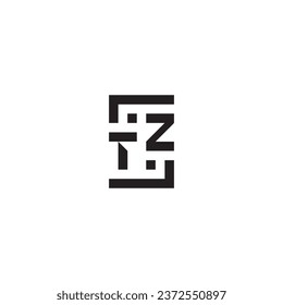 TZ square concept retro logo in high quality professional design that will print well across any print media